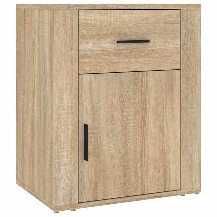 sengebord 50x36x60 cm konstrueret træ Sonoma egetræsfarve
