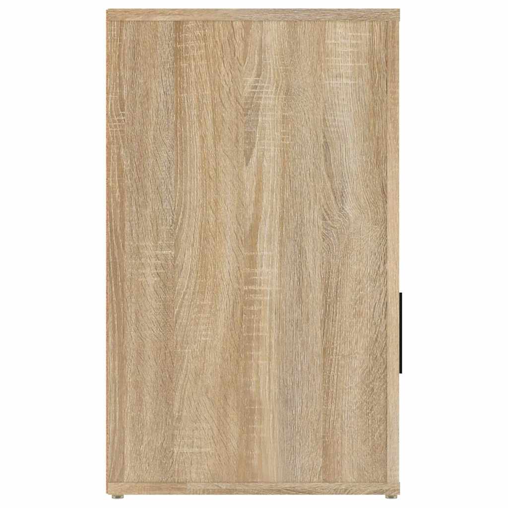 sengebord 50x36x60 cm konstrueret træ Sonoma egetræsfarve