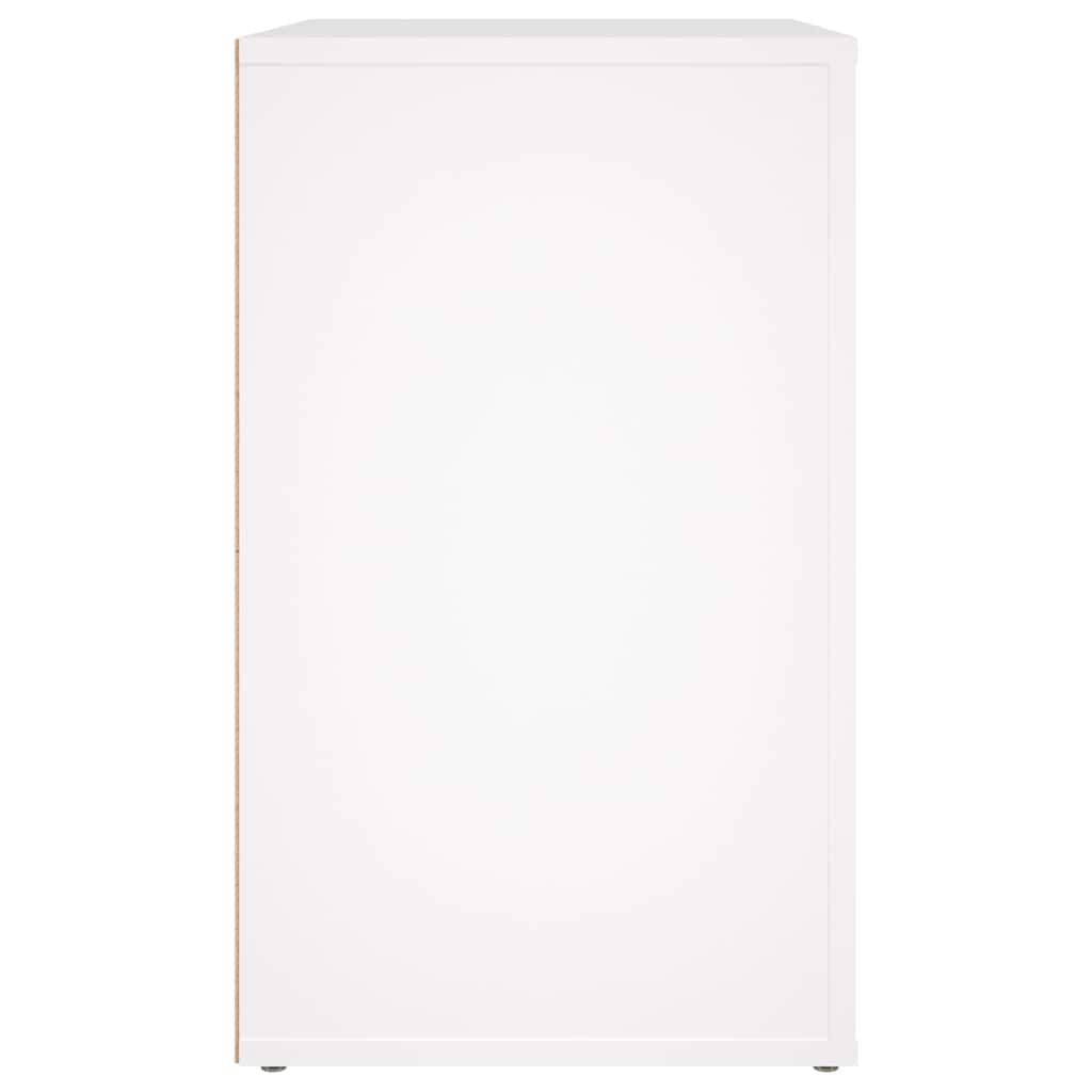 sengebord 50x36x60 cm konstrueret træ hvid