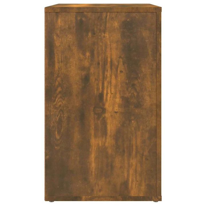 sengebord 50x36x60 cm konstrueret træ røget egetræsfarve