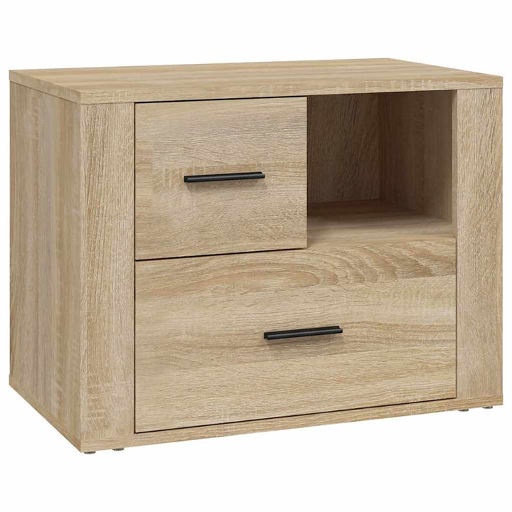 sengebord 60x36x45 cm konstrueret træ Sonoma egetræsfarve
