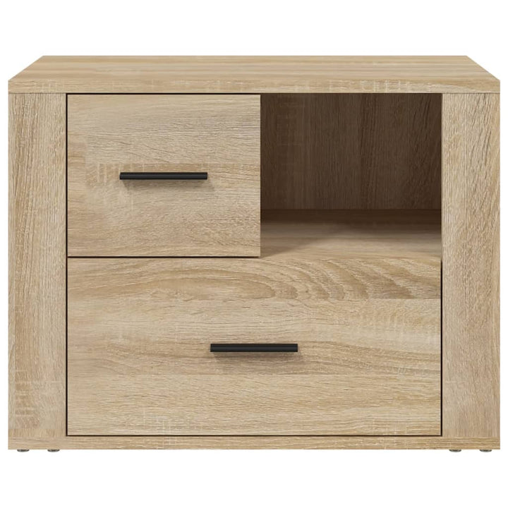 sengebord 60x36x45 cm konstrueret træ Sonoma egetræsfarve
