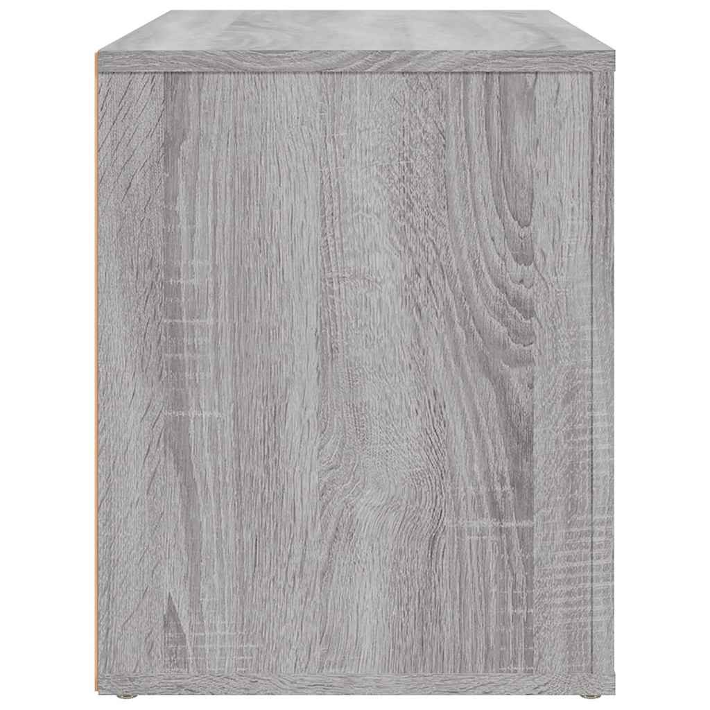 sengebord 60x36x45 cm konstrueret træ grå sonoma-eg