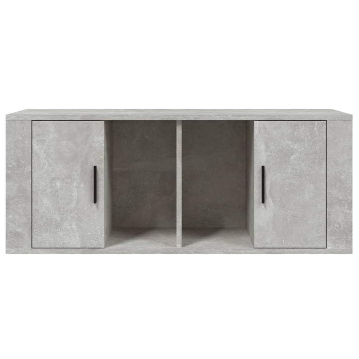tv-bord 100x35x40 cm konstrueret træ betongrå
