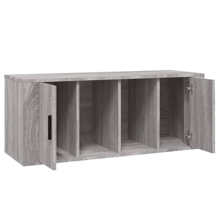 tv-bord 100x35x40 cm konstrueret træ grå sonoma-eg