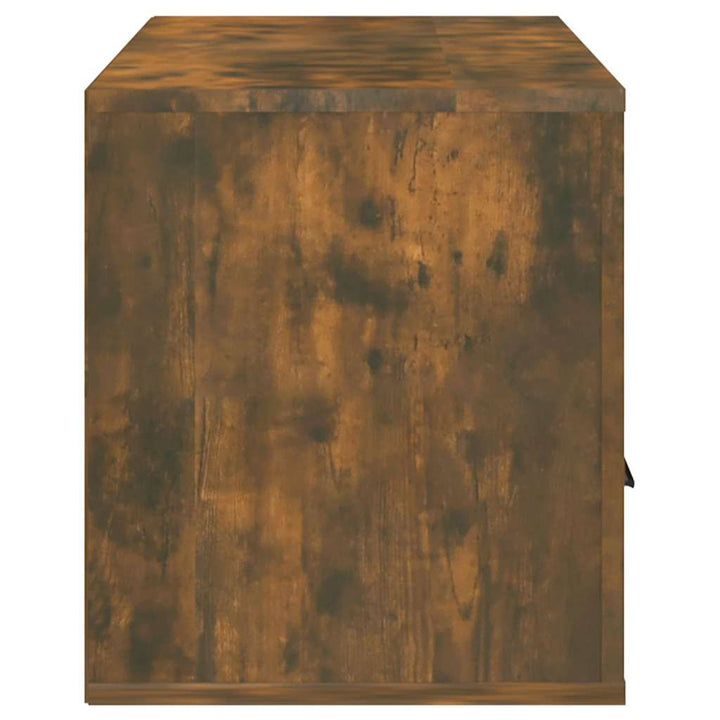 tv-bord 100x35x40 cm konstrueret træ røget egetræsfarve