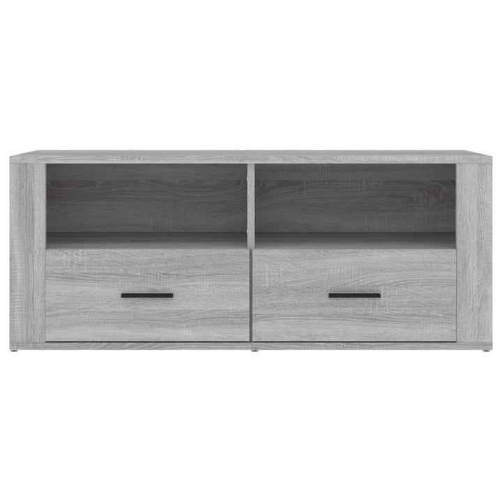 tv-bord 100x35x40 cm konstrueret træ grå sonoma-eg
