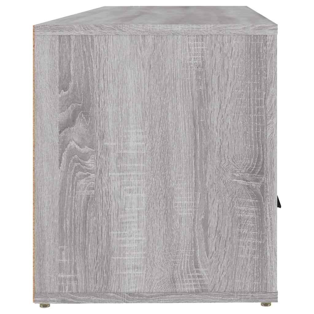 tv-bord 100x35x40 cm konstrueret træ grå sonoma-eg