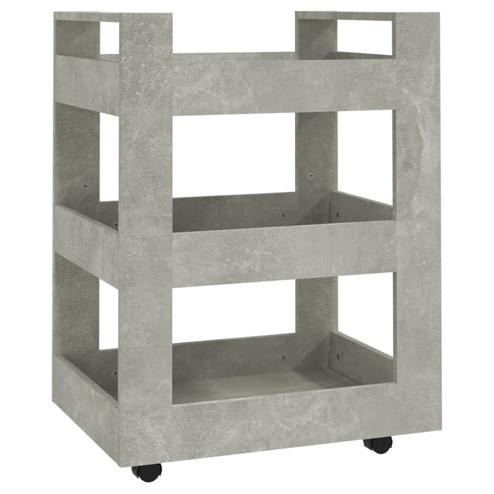 køkkenvogn 60x45x80 cm konstrueret træ betongrå