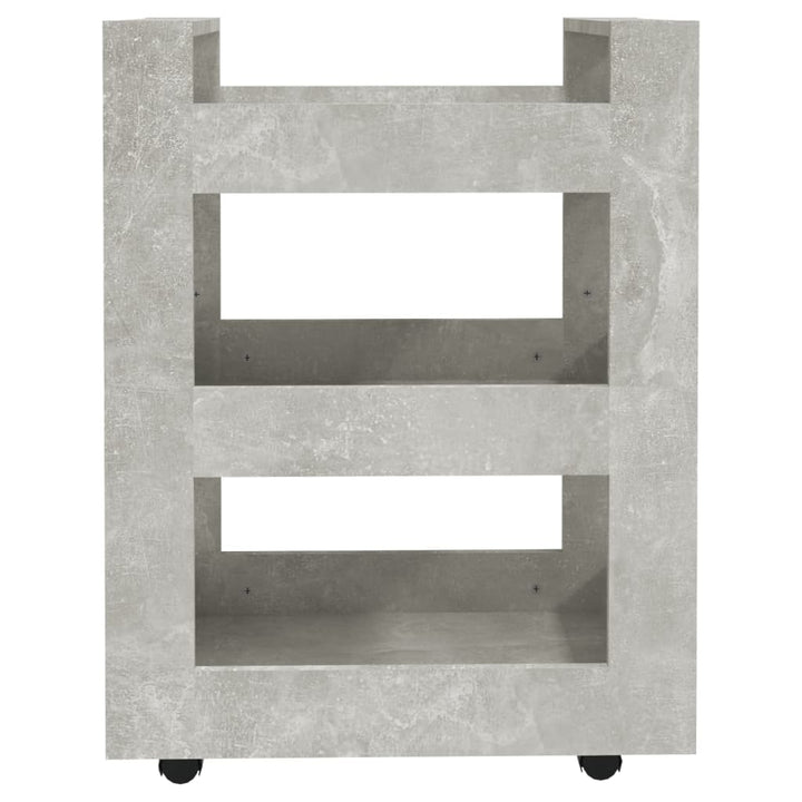 køkkenvogn 60x45x80 cm konstrueret træ betongrå