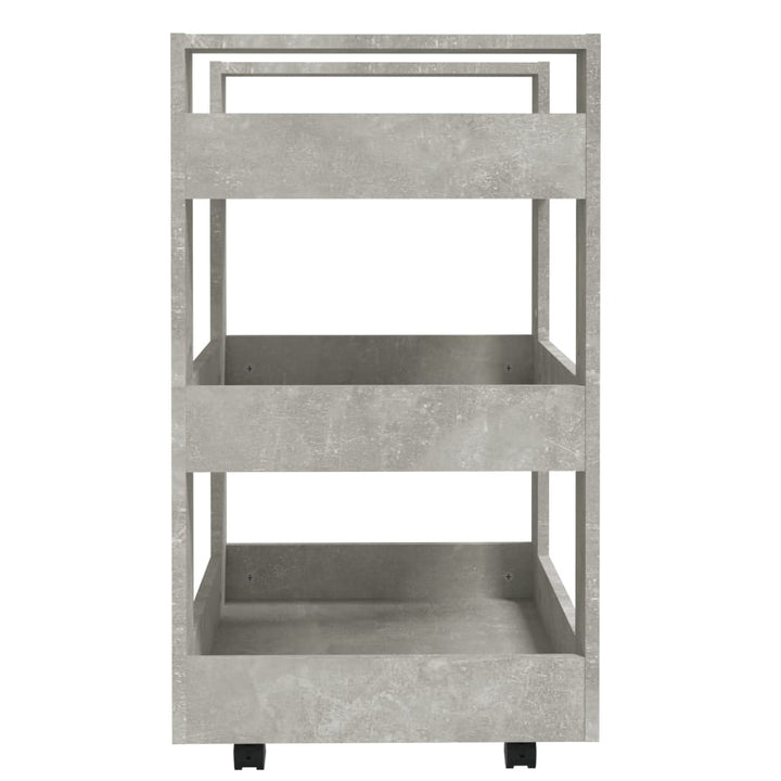 køkkenvogn 60x45x80 cm konstrueret træ betongrå