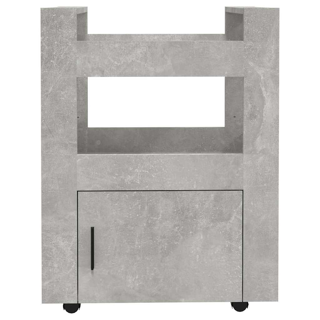 køkkenvogn 60x45x80 cm konstrueret træ betongrå