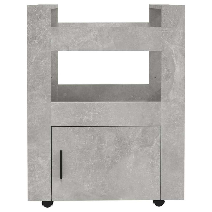 køkkenvogn 60x45x80 cm konstrueret træ betongrå