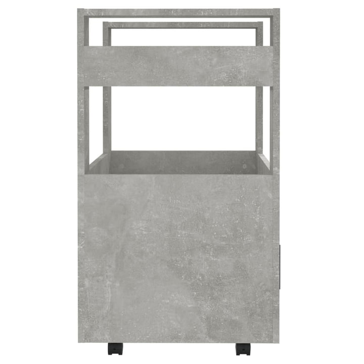 køkkenvogn 60x45x80 cm konstrueret træ betongrå