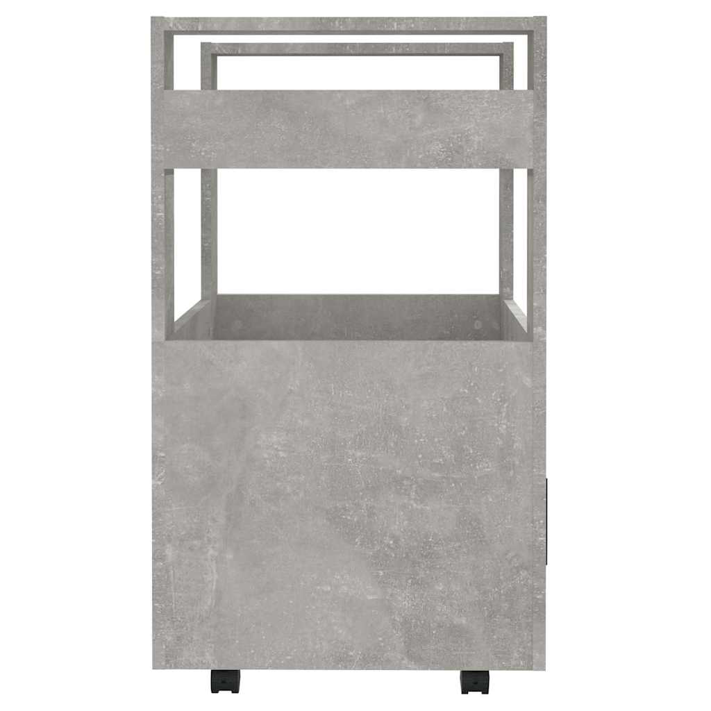 køkkenvogn 60x45x80 cm konstrueret træ betongrå