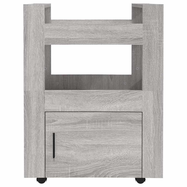 køkkenvogn 60x45x80 cm konstrueret træ grå sonoma-eg