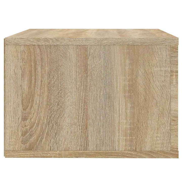 væghængte sengeborde 2 stk. 50x36x25 cm sonoma-eg