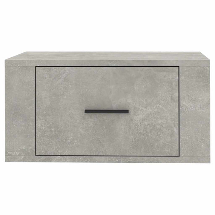 væghængte sengeborde 2 stk. 50x36x25 cm betongrå