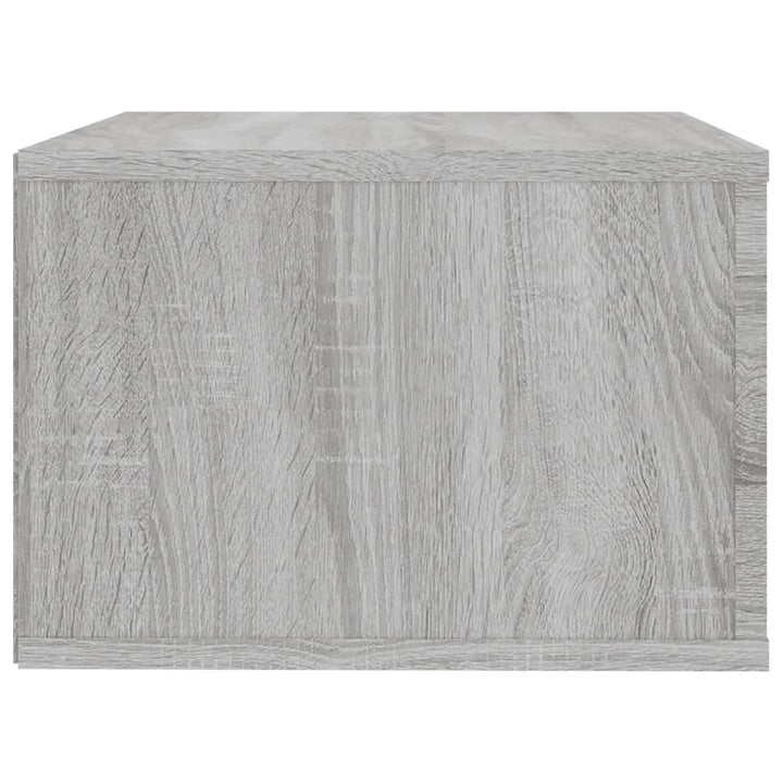 væghængte sengeborde 2 stk. 50x36x25 cm grå sonoma-eg