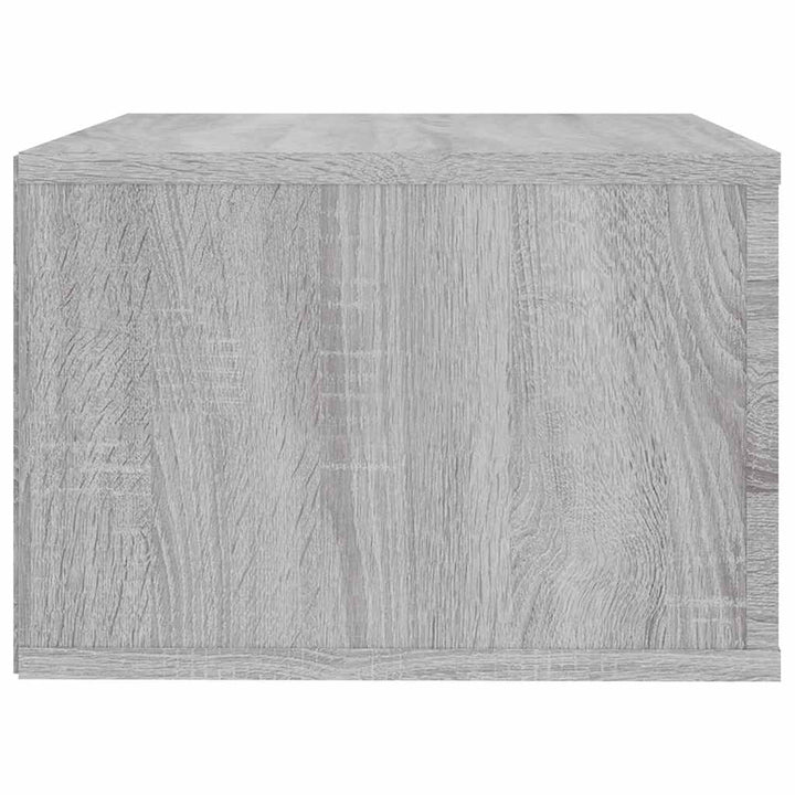 væghængte sengeborde 2 stk. 50x36x25 cm grå sonoma-eg