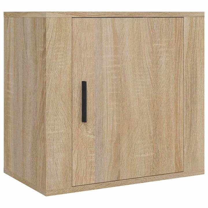 væghængte sengeborde 2 stk. 50x30x47 cm sonoma-eg