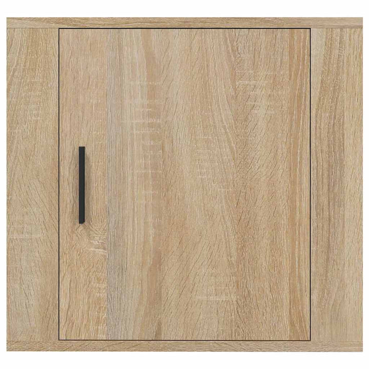 væghængte sengeborde 2 stk. 50x30x47 cm sonoma-eg