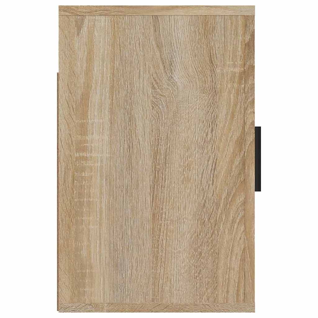 væghængte sengeborde 2 stk. 50x30x47 cm sonoma-eg