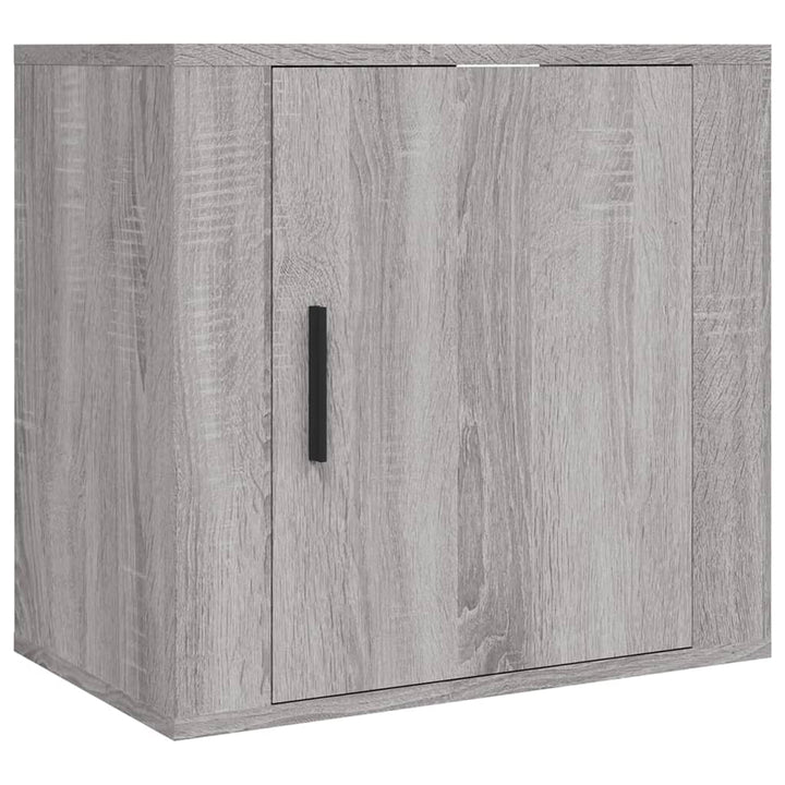 væghængte sengeborde 2 stk. 50x30x47 cm grå sonoma-eg