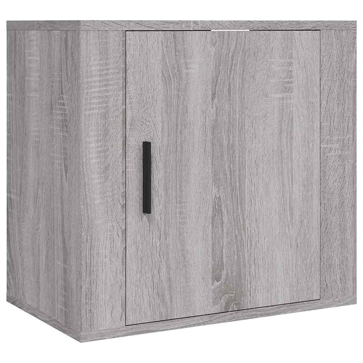 væghængte sengeborde 2 stk. 50x30x47 cm grå sonoma-eg