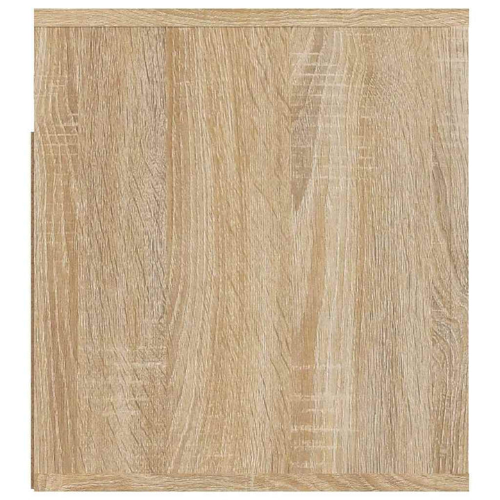 væghængte sengeborde 2 stk. 50x36x40 cm Sonoma-eg
