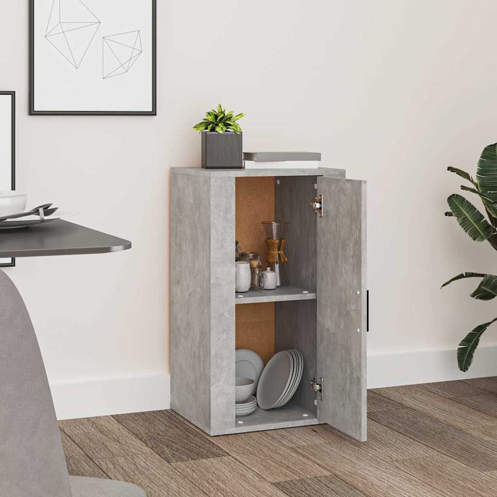 skænk 40x33x70 cm konstrueret træ betongrå