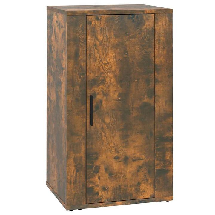 skænk 40x33x70 cm konstrueret træ røget egetræsfarve