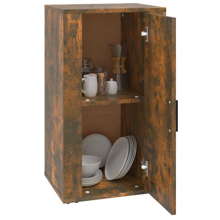 skænk 40x33x70 cm konstrueret træ røget egetræsfarve