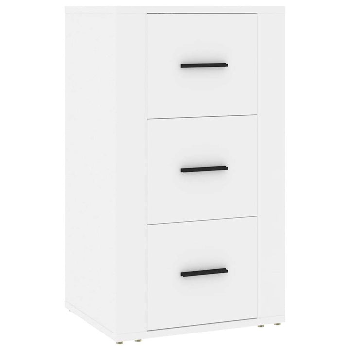 skænk 40x33x70 cm konstrueret træ hvid