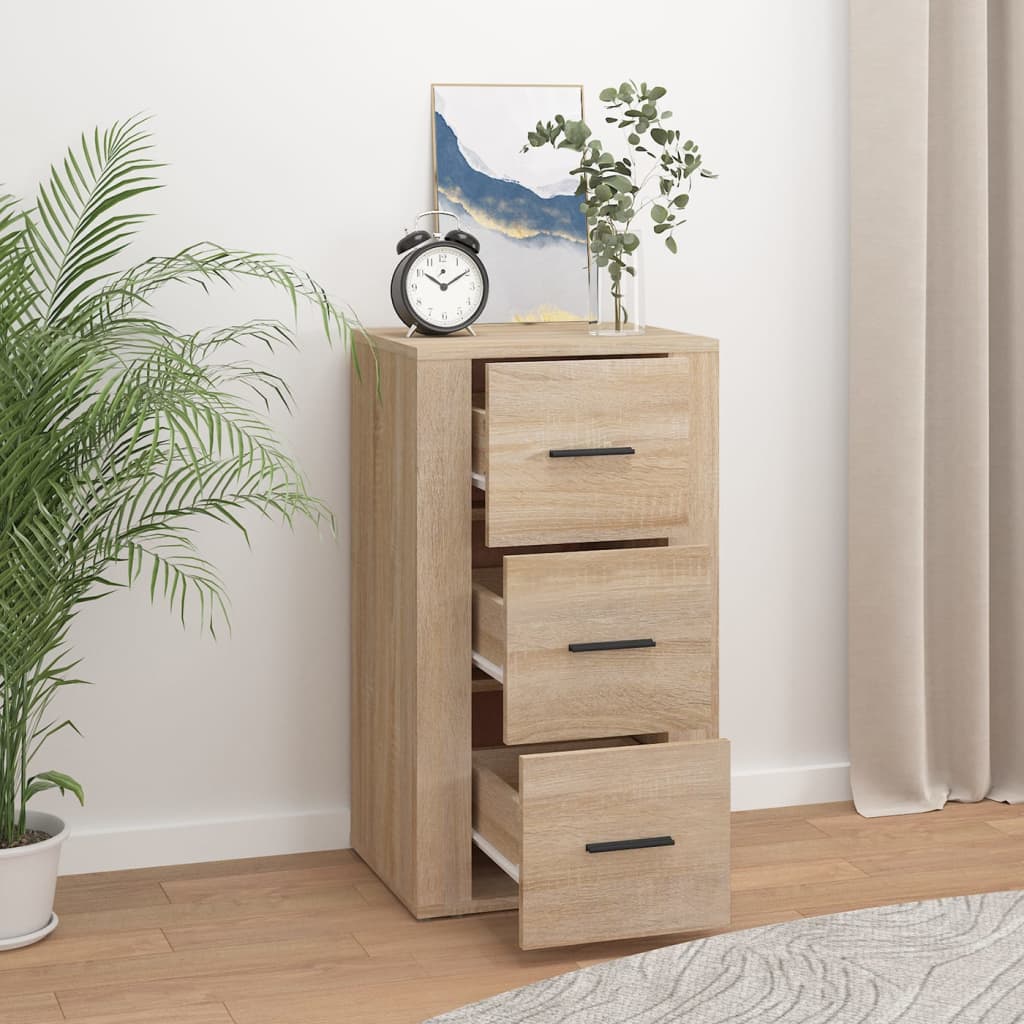 skænk 40x33x70 cm konstrueret træ sonoma-eg