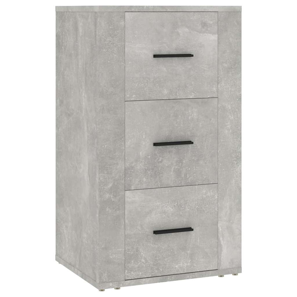 skænk 40x33x70 cm konstrueret træ betongrå