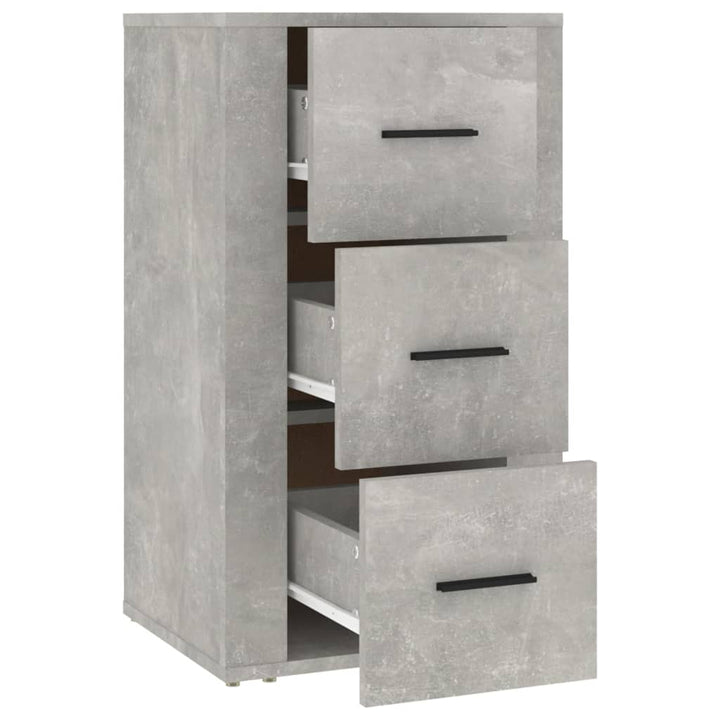 skænk 40x33x70 cm konstrueret træ betongrå