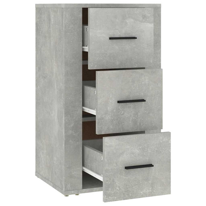 skænk 40x33x70 cm konstrueret træ betongrå
