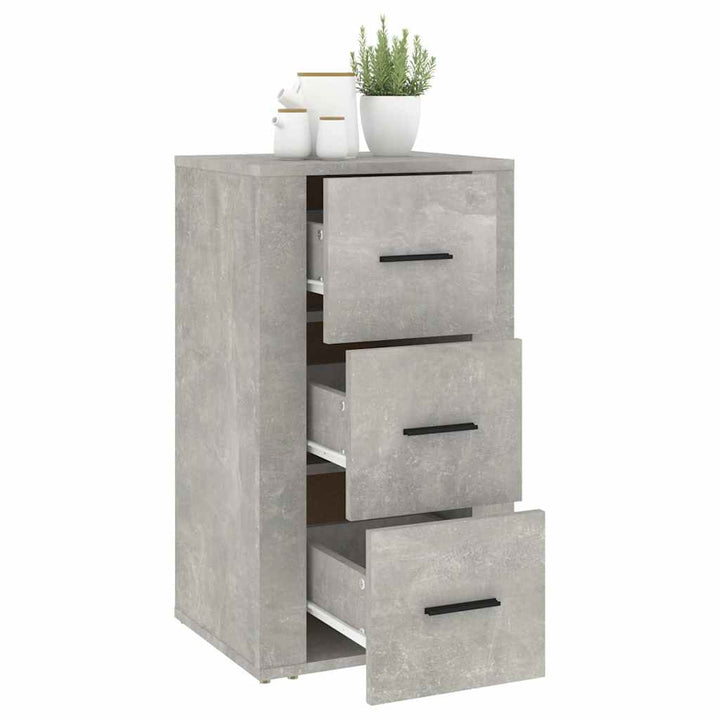 skænk 40x33x70 cm konstrueret træ betongrå