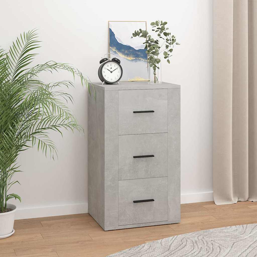 skænk 40x33x70 cm konstrueret træ betongrå