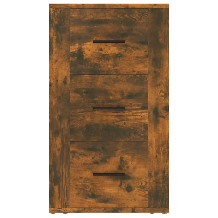 skænk 40x33x70 cm konstrueret træ røget egetræsfarve