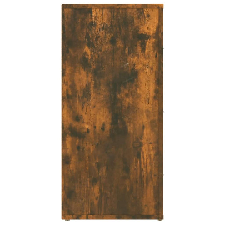 skænk 40x33x70 cm konstrueret træ røget egetræsfarve