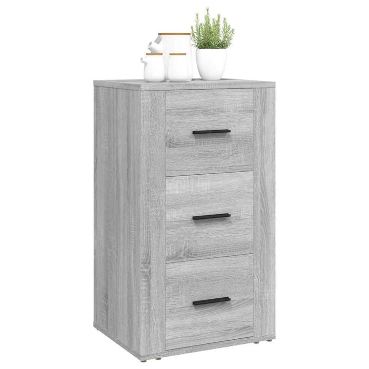 skænk 40x33x70 cm konstrueret træ grå sonoma-eg