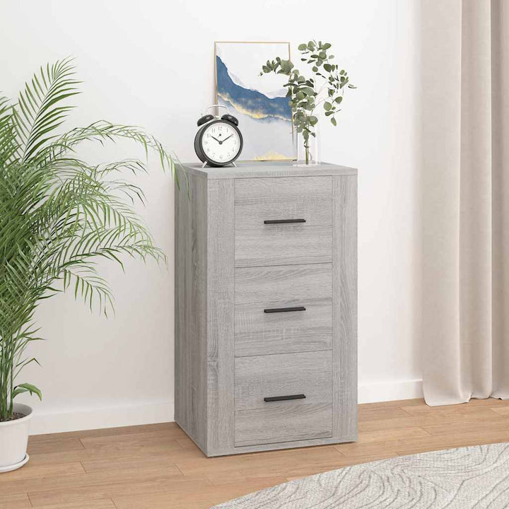 skænk 40x33x70 cm konstrueret træ grå sonoma-eg