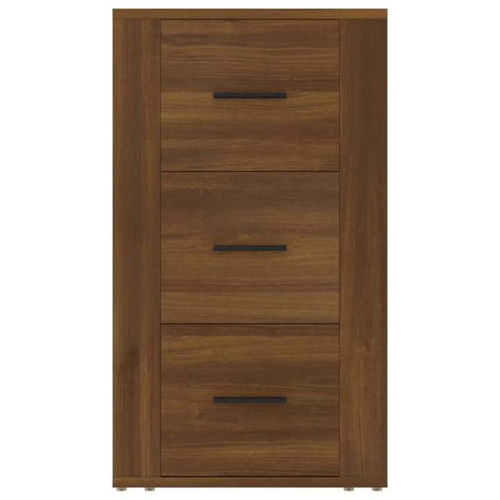 skænk 40x33x70 cm konstrueret træ brun egetræsfarve