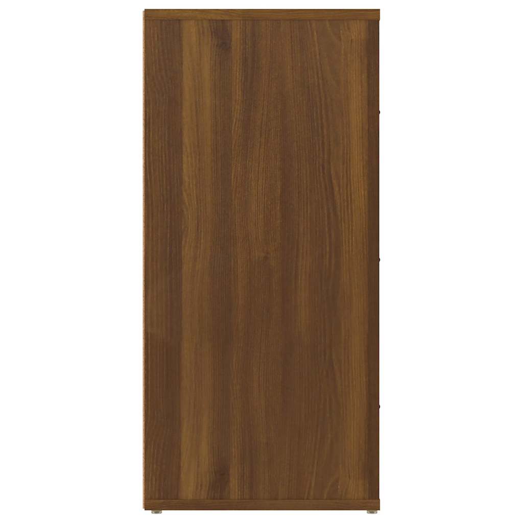 skænk 40x33x70 cm konstrueret træ brun egetræsfarve