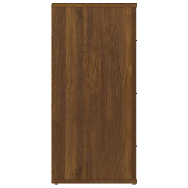 skænk 40x33x70 cm konstrueret træ brun egetræsfarve
