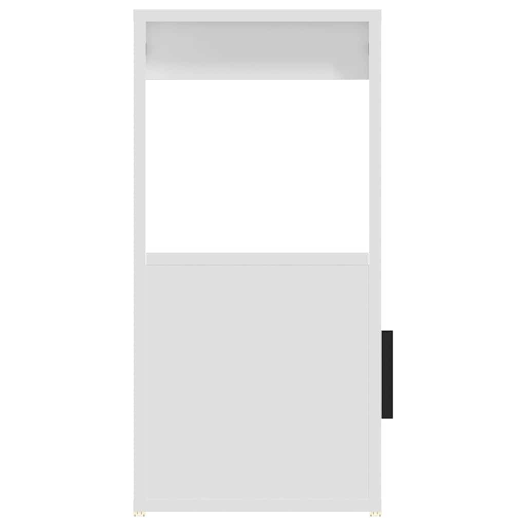 skænk 80x30x60 cm konstrueret træ hvid