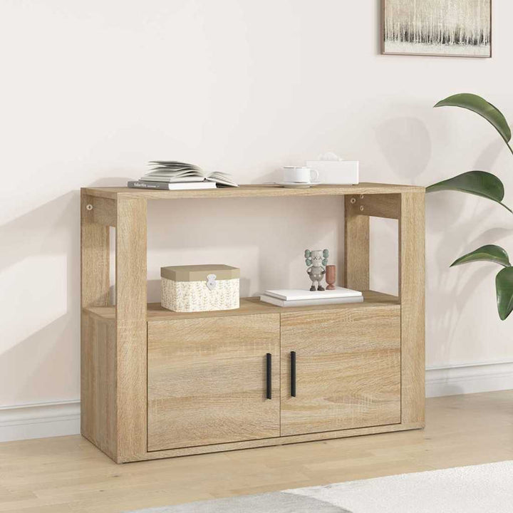 skænk 80x30x60 cm konstrueret træ sonoma-eg