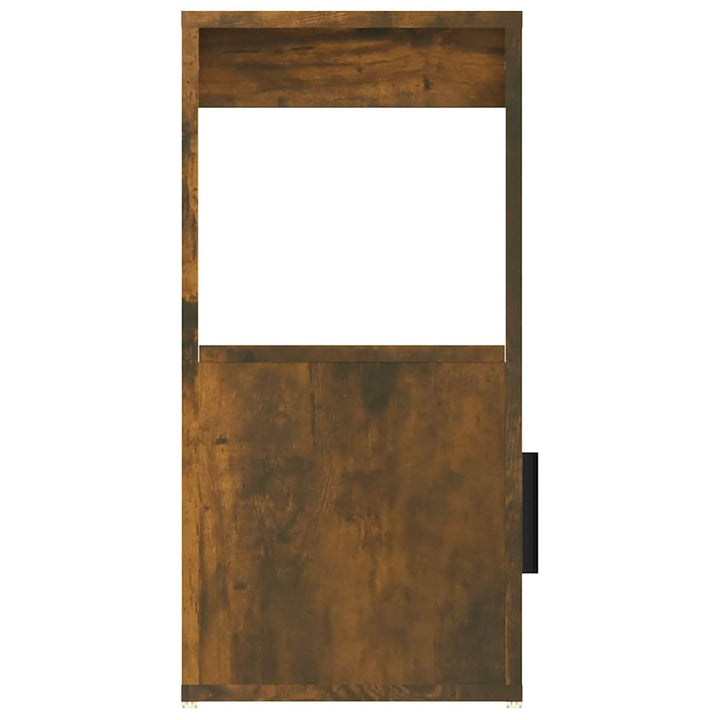 skænk 80x30x60 cm konstrueret træ røget egetræsfarve